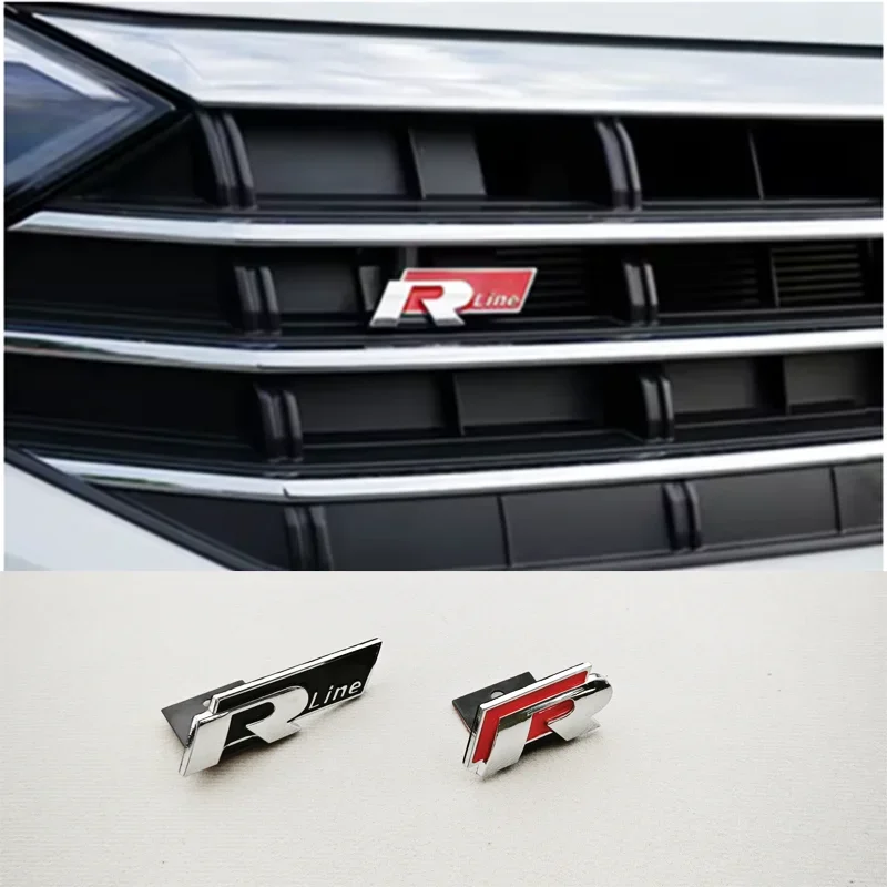 3d металлический логотип автомобиля r rline - Фотография_3