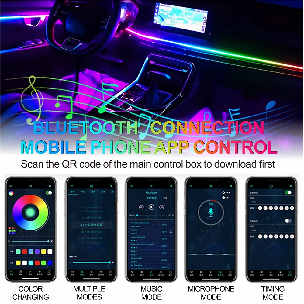 Светодиодные rgb-подсветки для салона автомобиля - Фотография_5