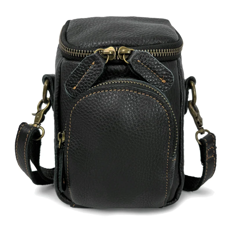 Новая винтажная мужская сумка через плечо из коровьей кожи - Фотография_5