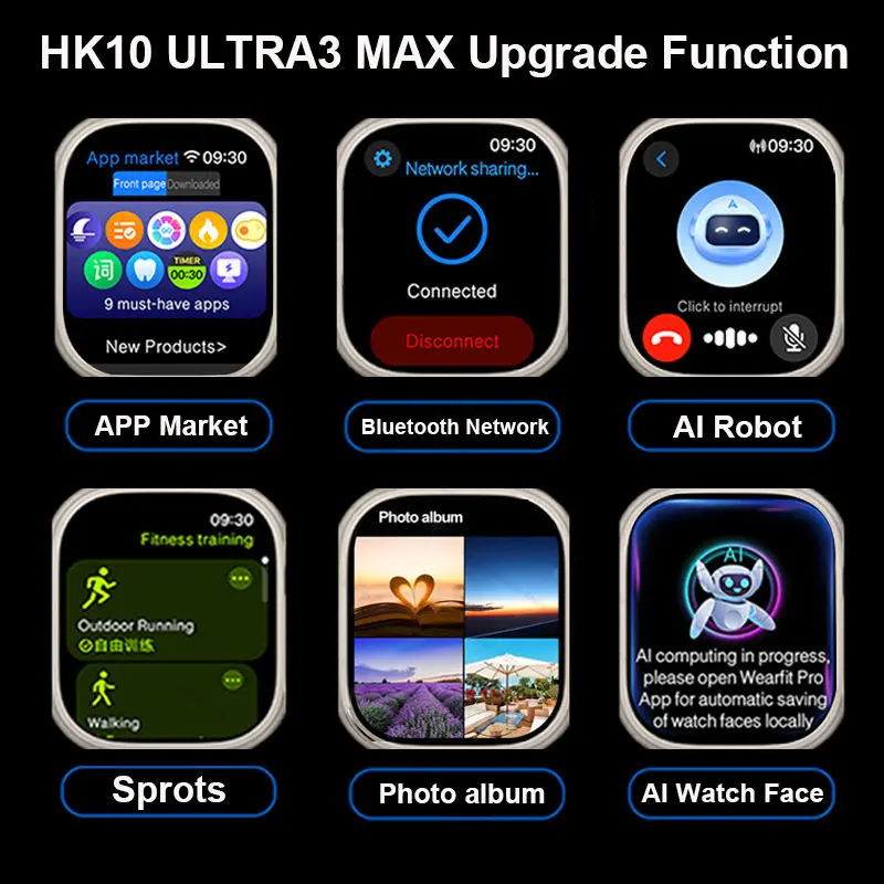 Новые умные часы hk10 ultra 3 max - Фотография_4