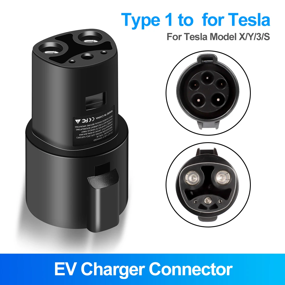 Адаптер для зарядки электромобиля для type1 j1772 к teslas model x y 3 s - Фотография_4