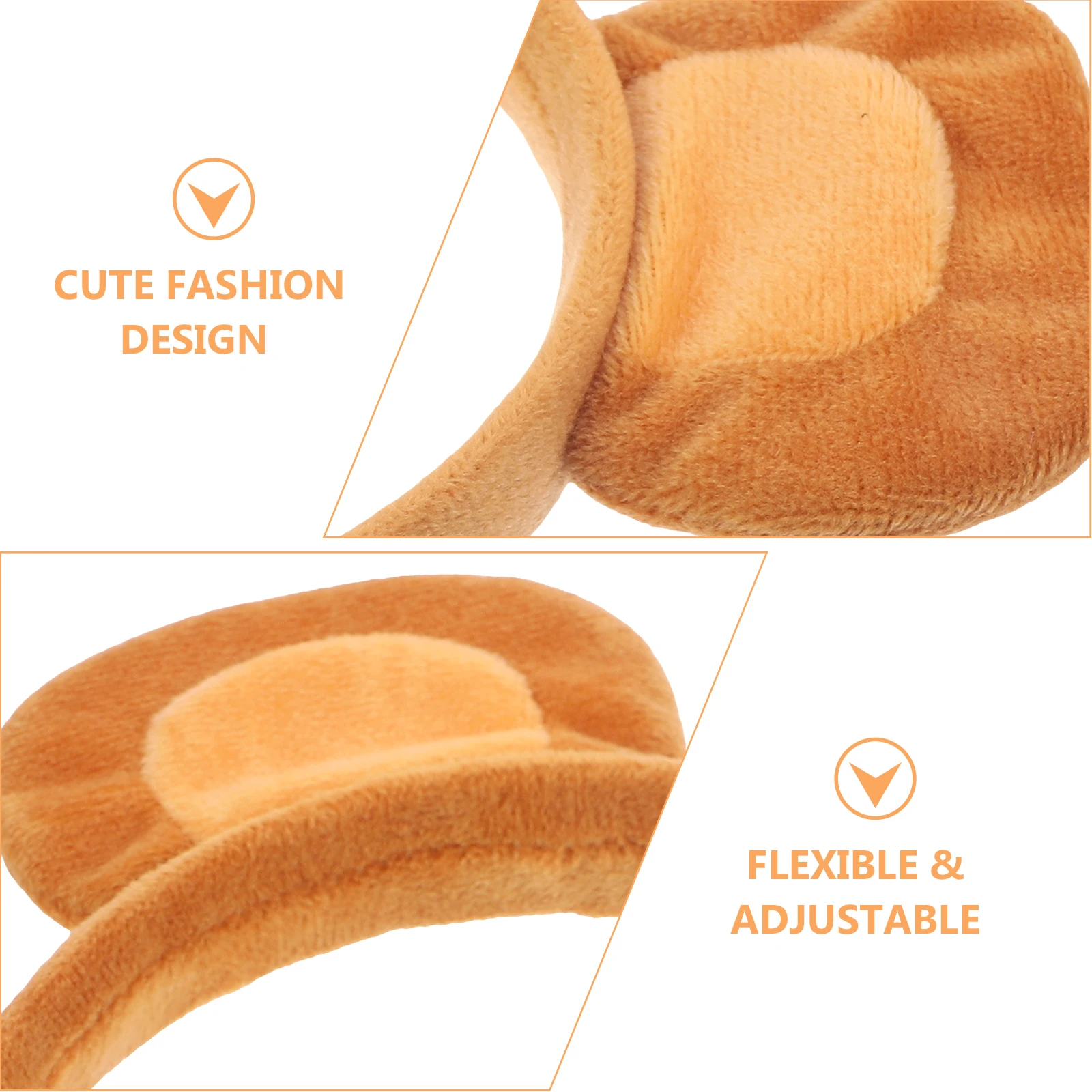 Уши обезьяны, мелкий коричневый праздничный головной убор