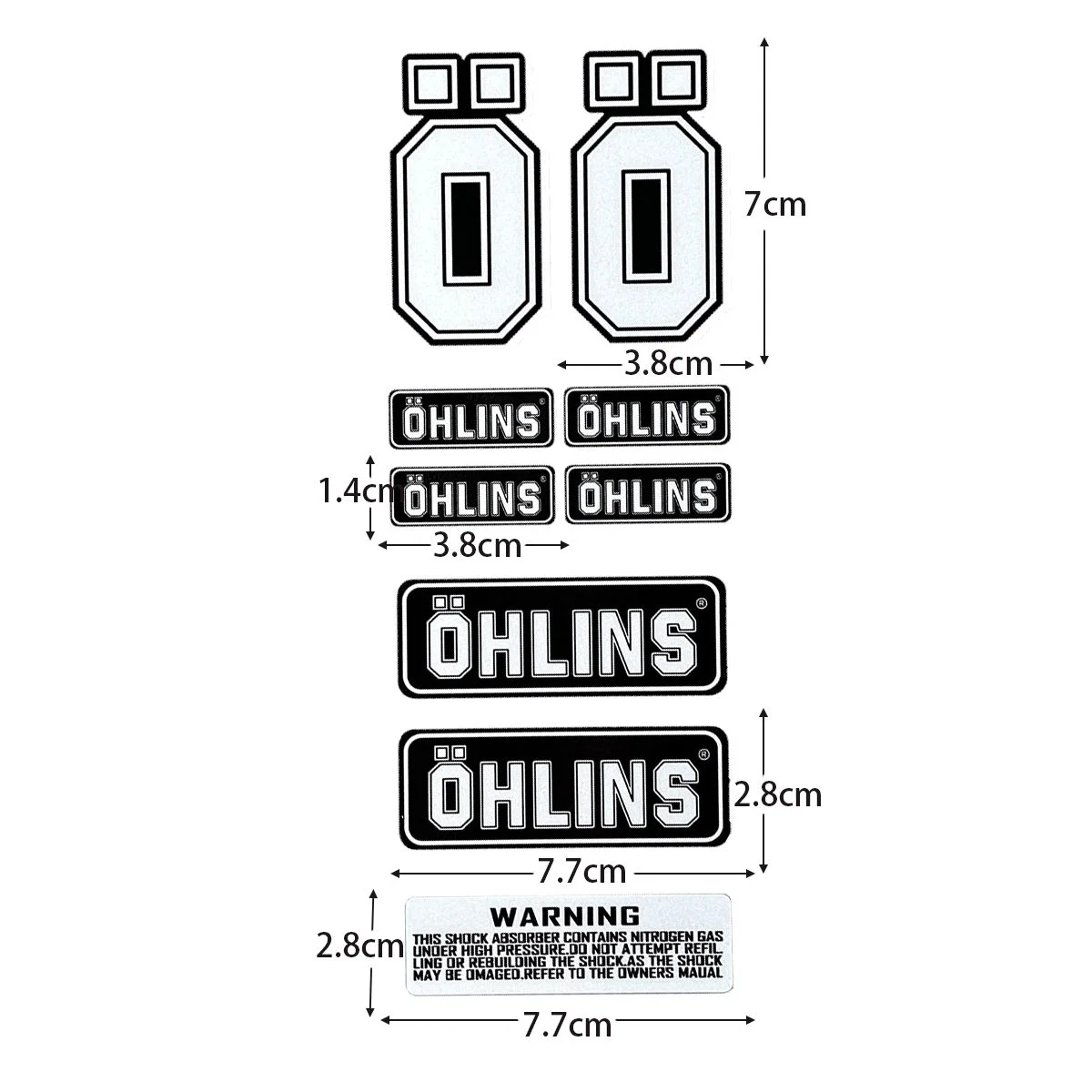 Светоотражающая наклейка ohlins - Фотография_5