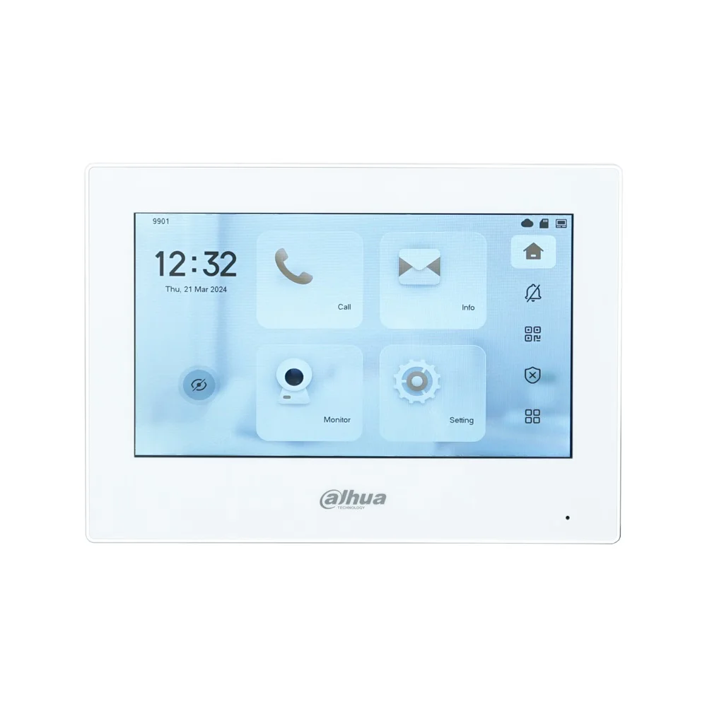 Dahua vth2621gw-p 802.3af poe 7-дюймовый сенсорный внутренний монитор