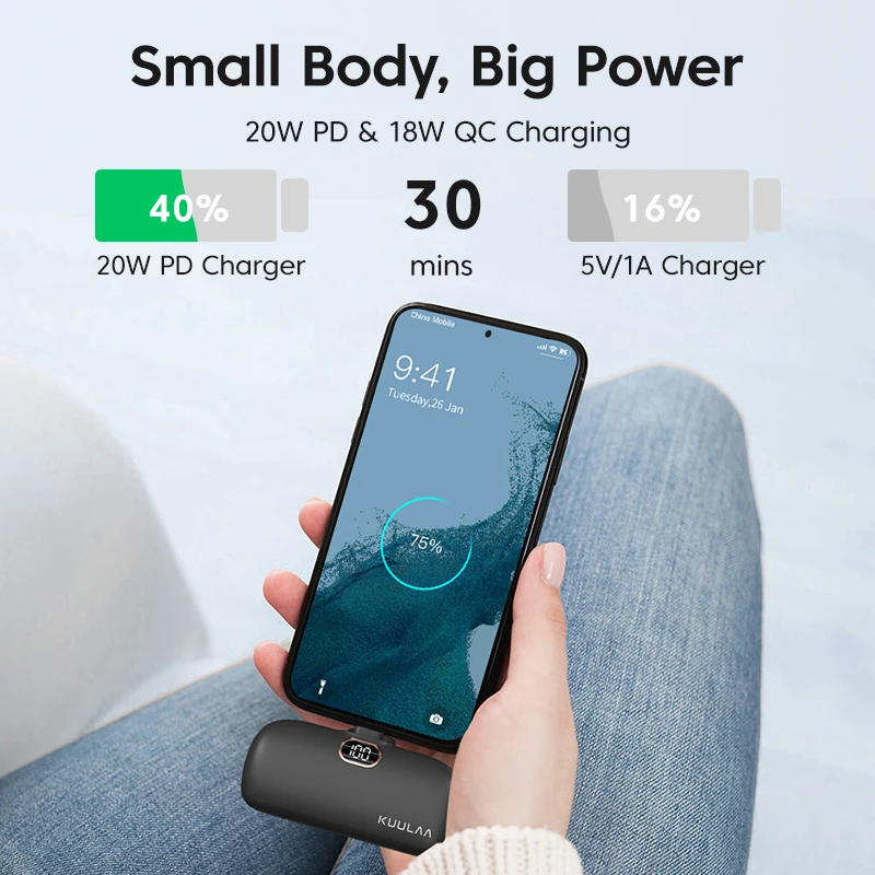 Kuulaa mini power bank 5000 мач - Фотография_2