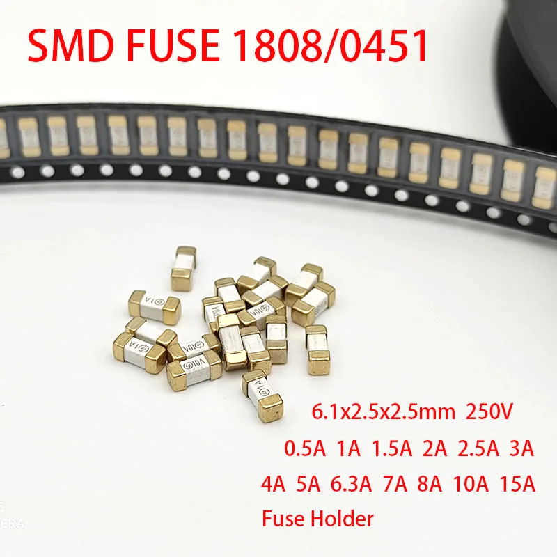 1808/0451 gold smd предохранитель с медленным выдувом 0