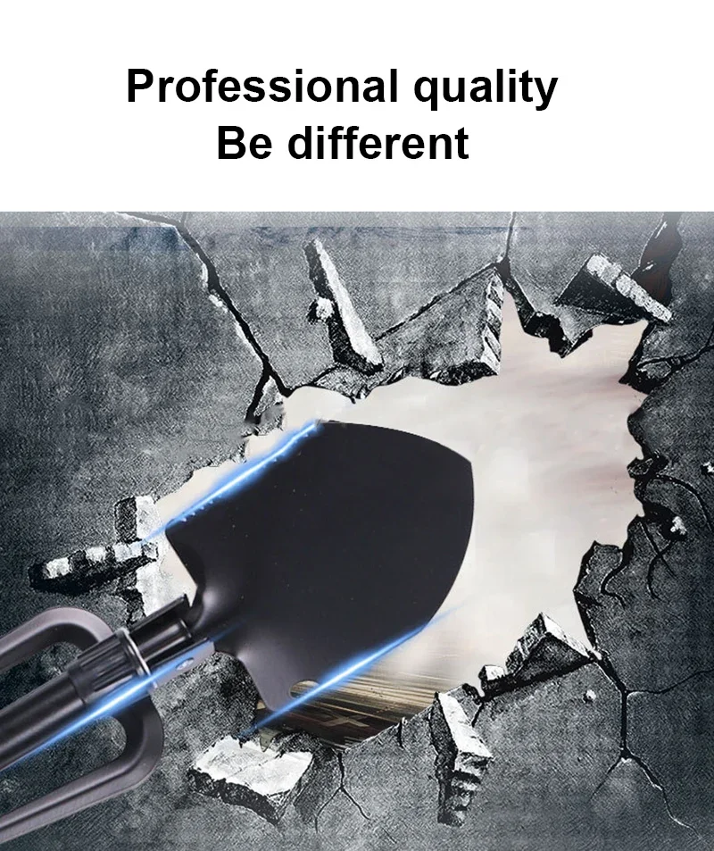 Новая портативная многофункциональная складная лопата из нержавеющей стали - Фотография_5