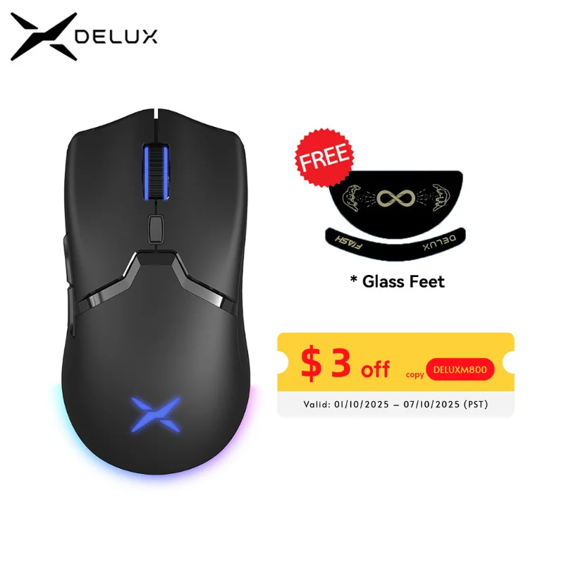 Delux m800pro paw3395 беспроводная