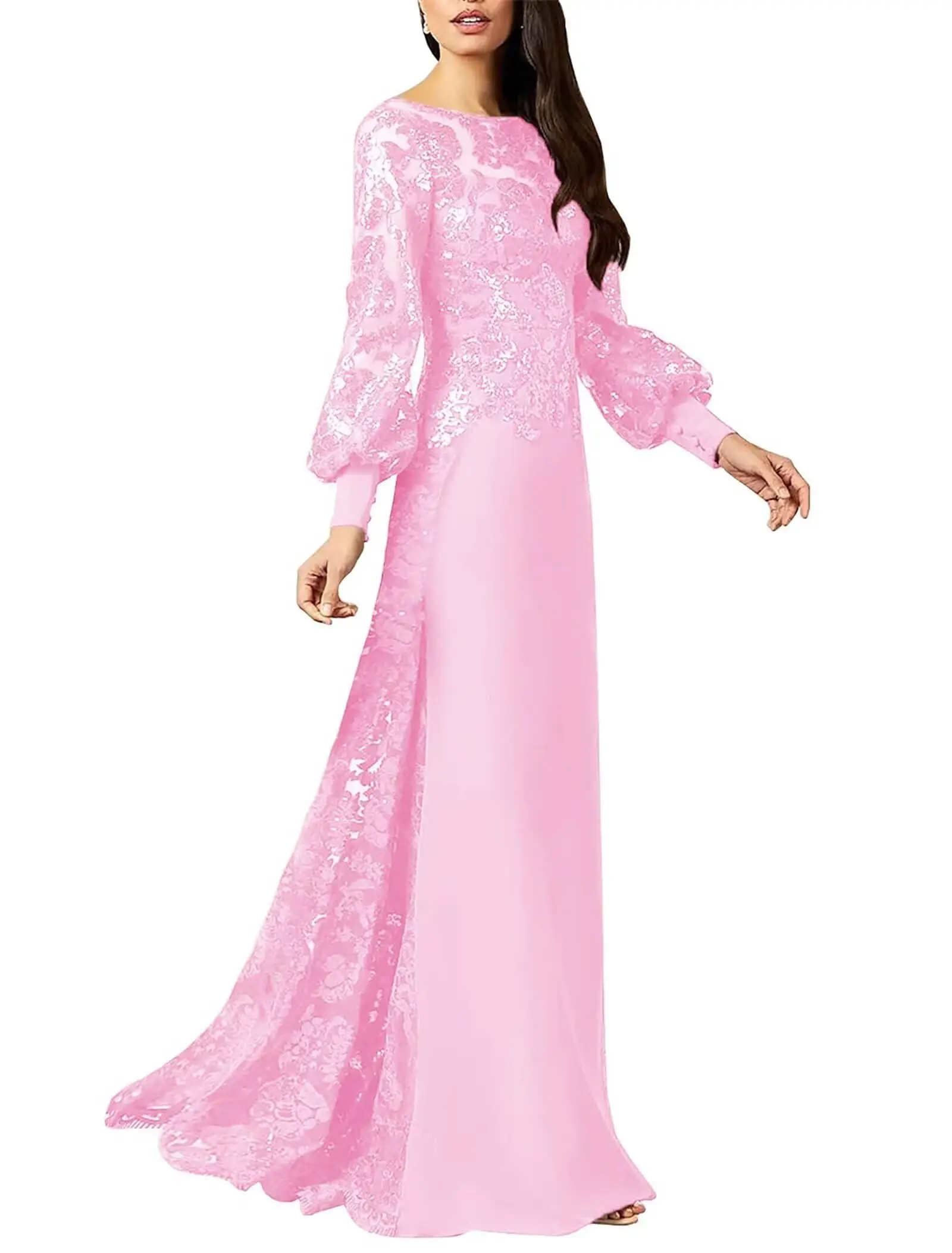 Индивидуальные платья с вырезом лодочкой и блестками - Фотография_5