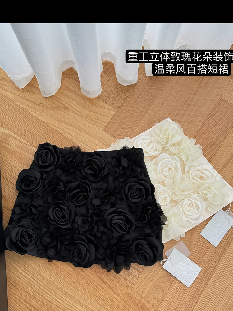 Женская абрикосовая юбка трапециевидной формы - Фотография_5