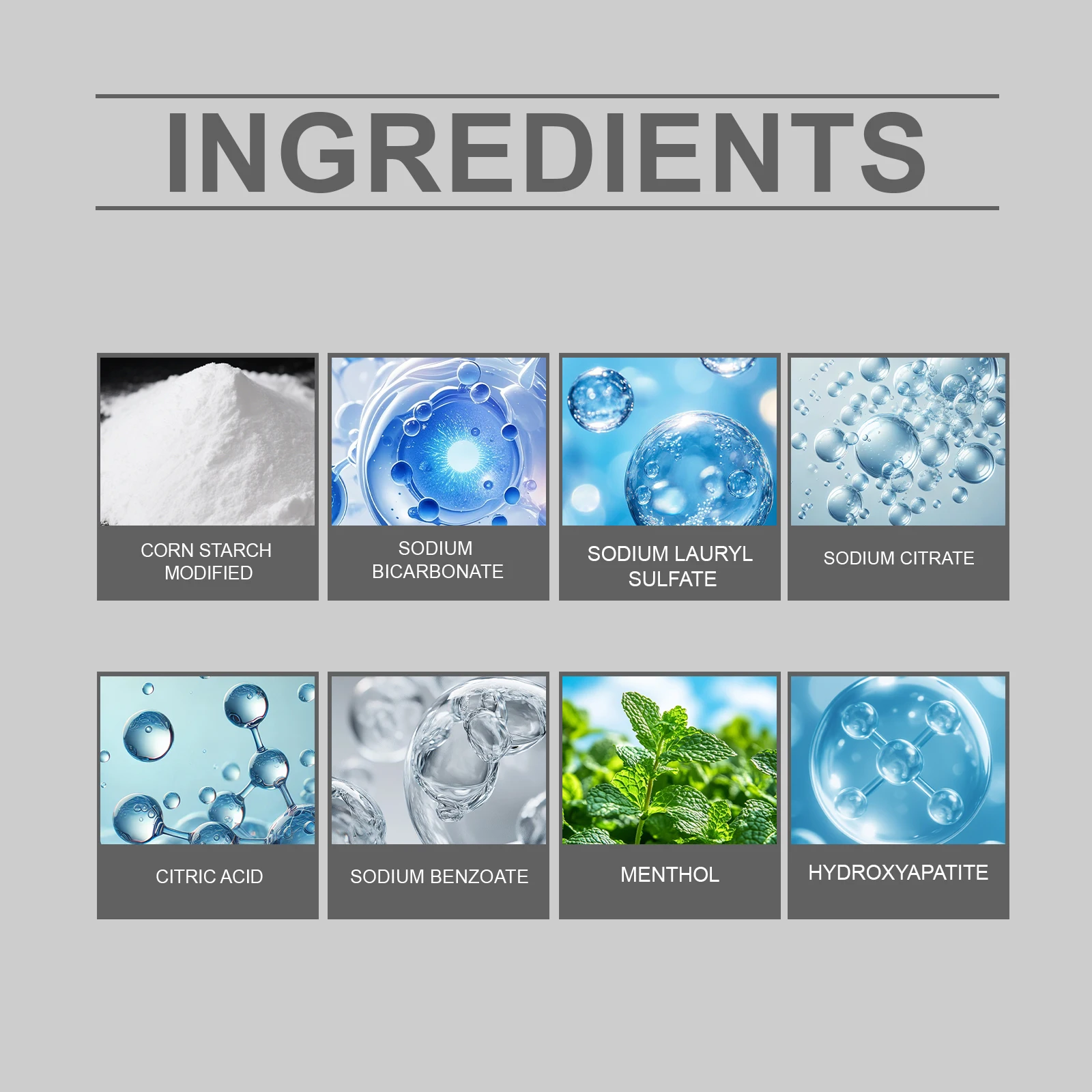 Фиолетовый порошок для отбеливания зубов - нежный уход за зубами - Фотография_5