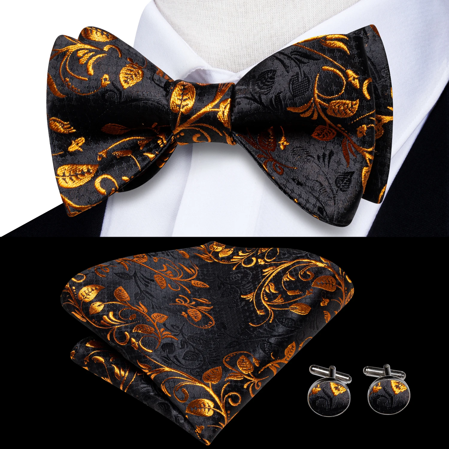 Hi-tie жаккардовый шелковый мужской