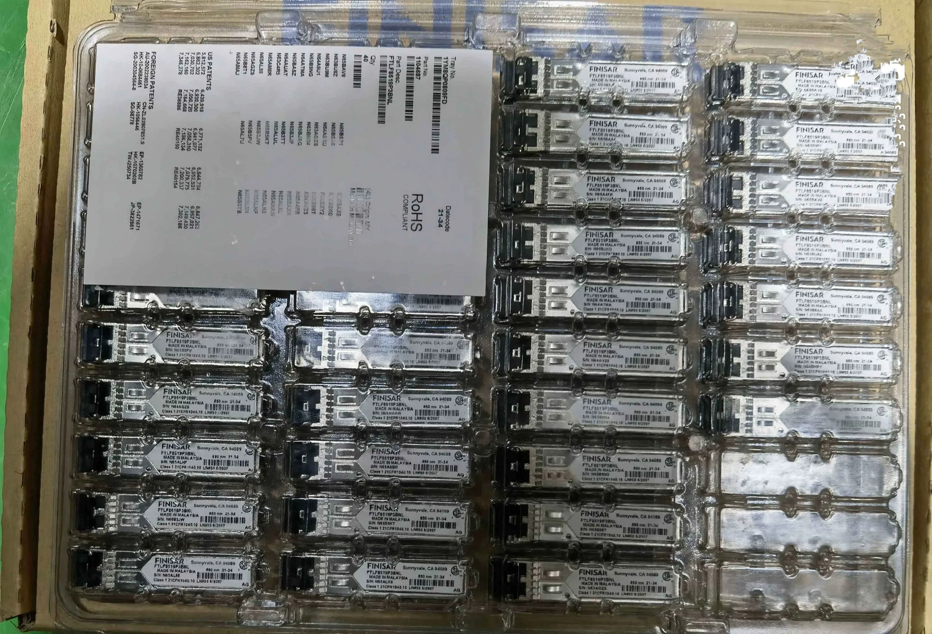 Оригинальный новый трансивер ftlf8519p3bnl finisar sfp 1 - Фотография_3