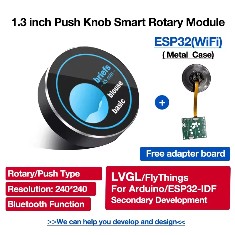 Плата разработки esp32 lvgl поворотный дисплей 1