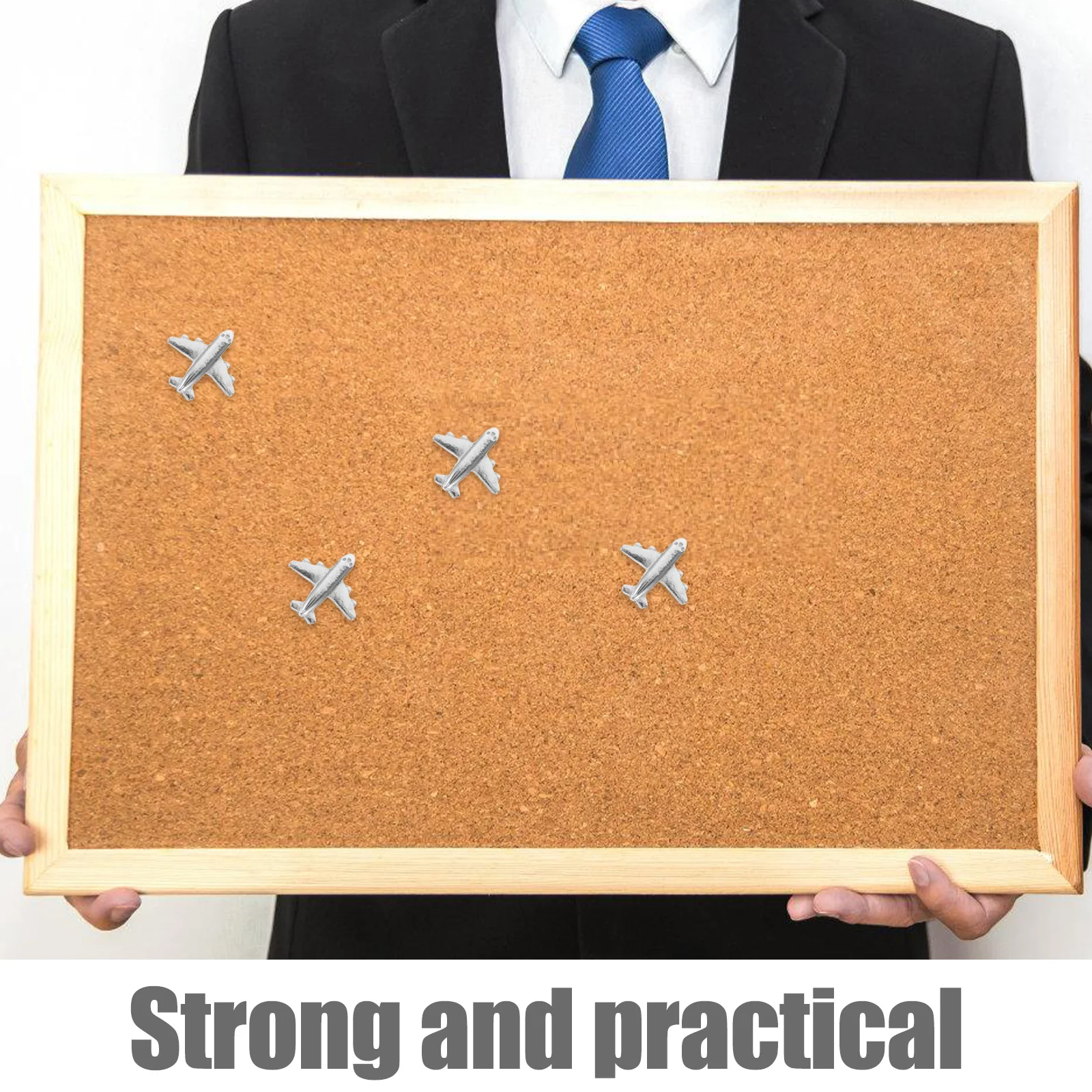 Серебряные кнопки в виде самолета - Фотография_3