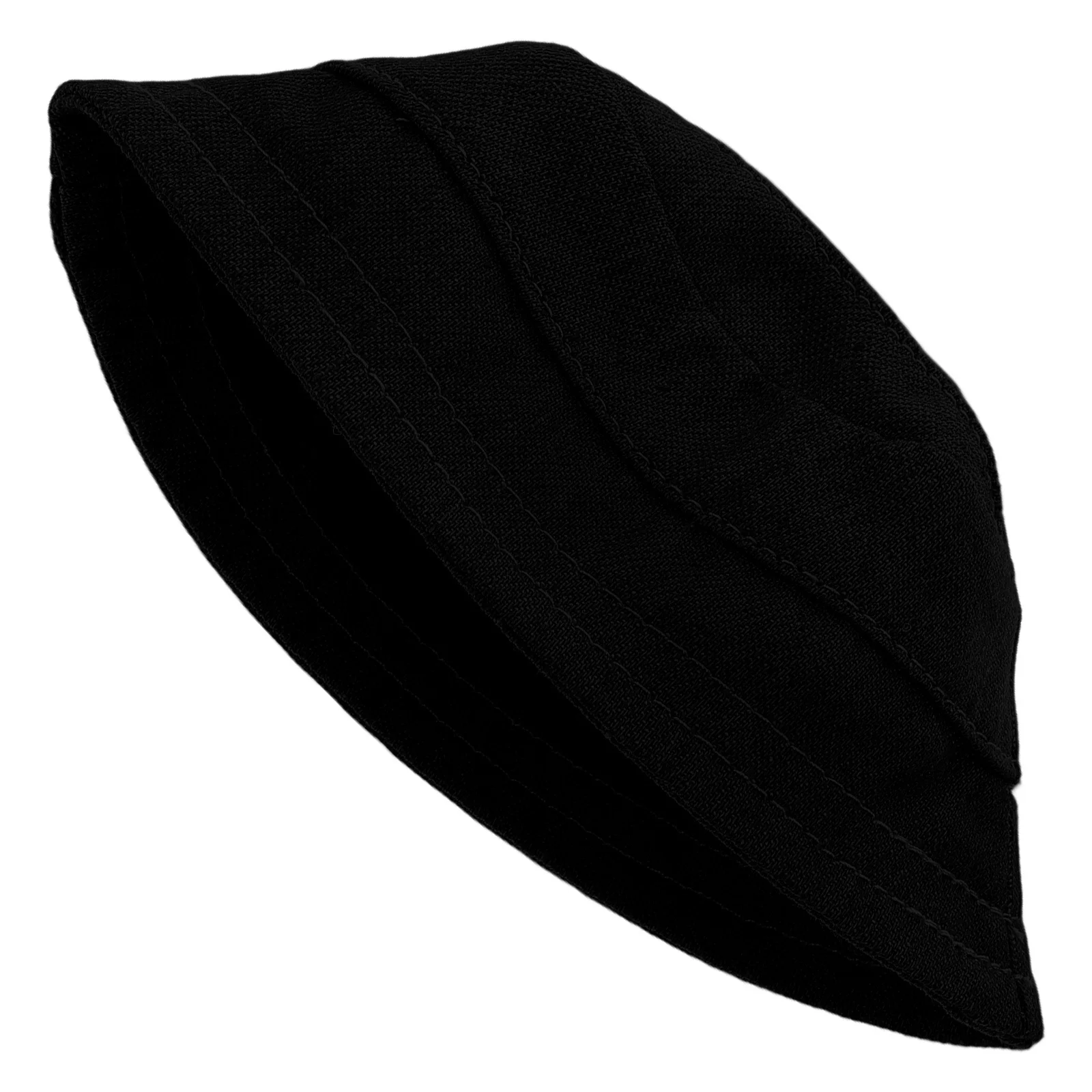 Мини-черная рыбацкая шляпа с открытым верхом для тканевых шапок 17 см