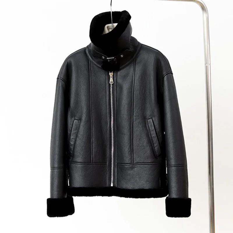 Новинка 2022, женские кожаные куртки - Фотография_5