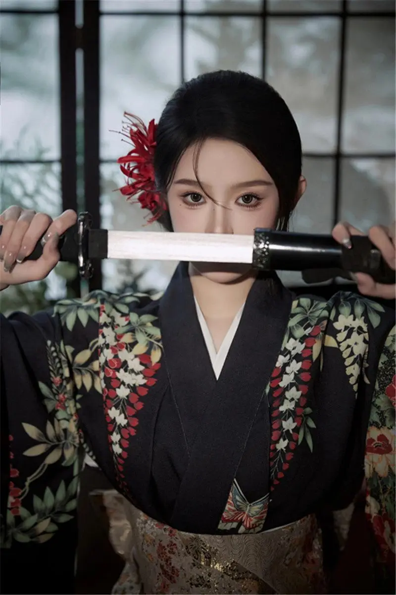 Кимоно женское традиционное в японском стиле - Фотография_5