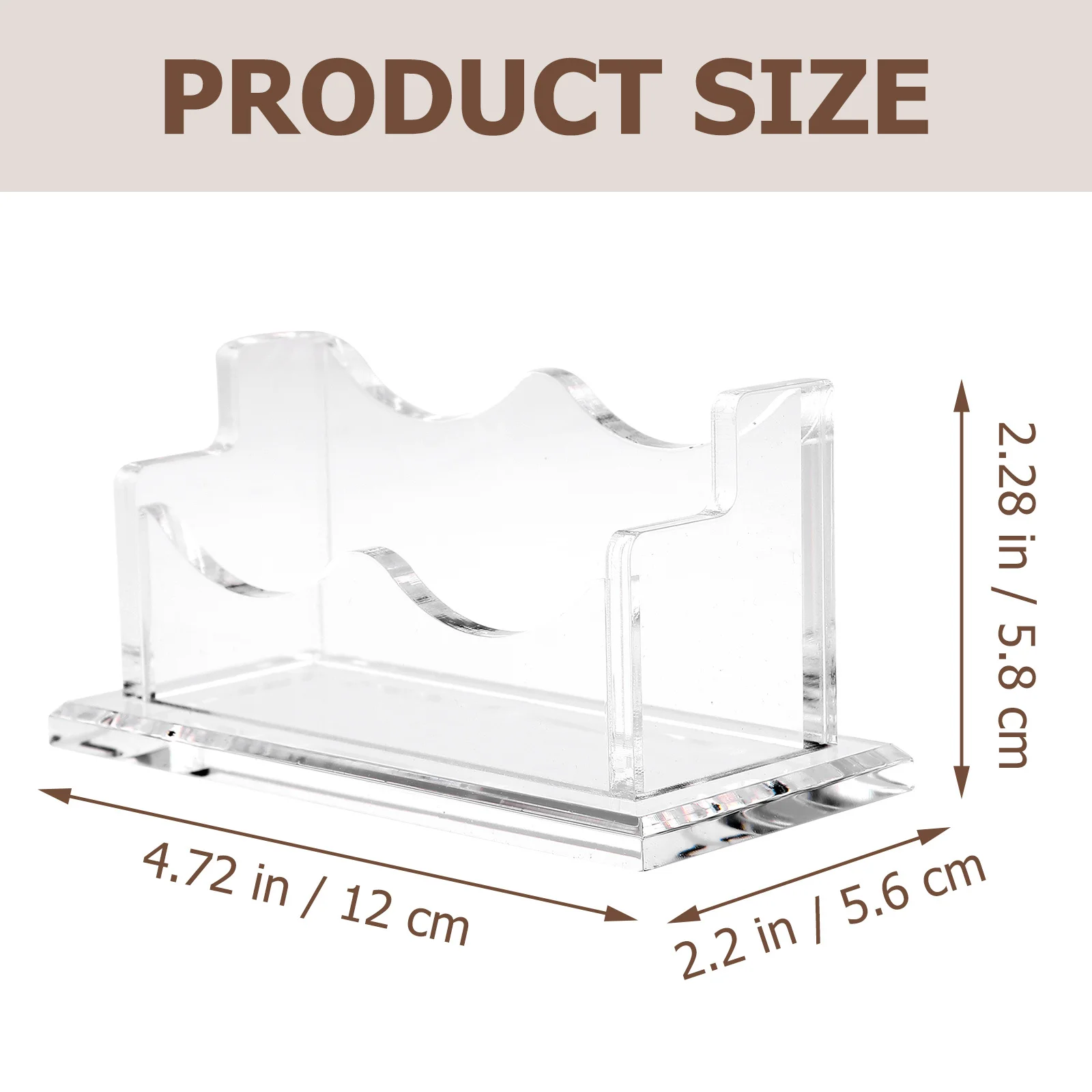 Прозрачная акриловая подставка для визитных карточек - Фотография_3