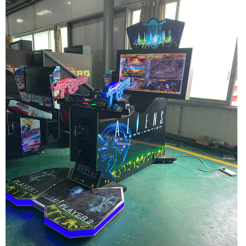 Классический старый игровой автомат aliens arcade firepower 3 в 1 - Фотография_3