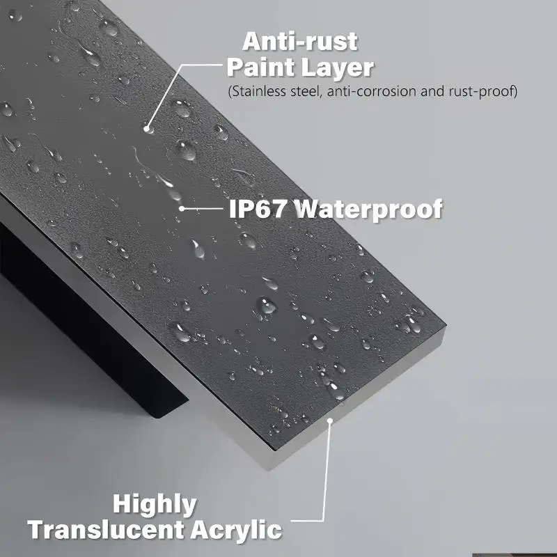 Водонепроницаемый уличный настенный светильник - Фотография_6