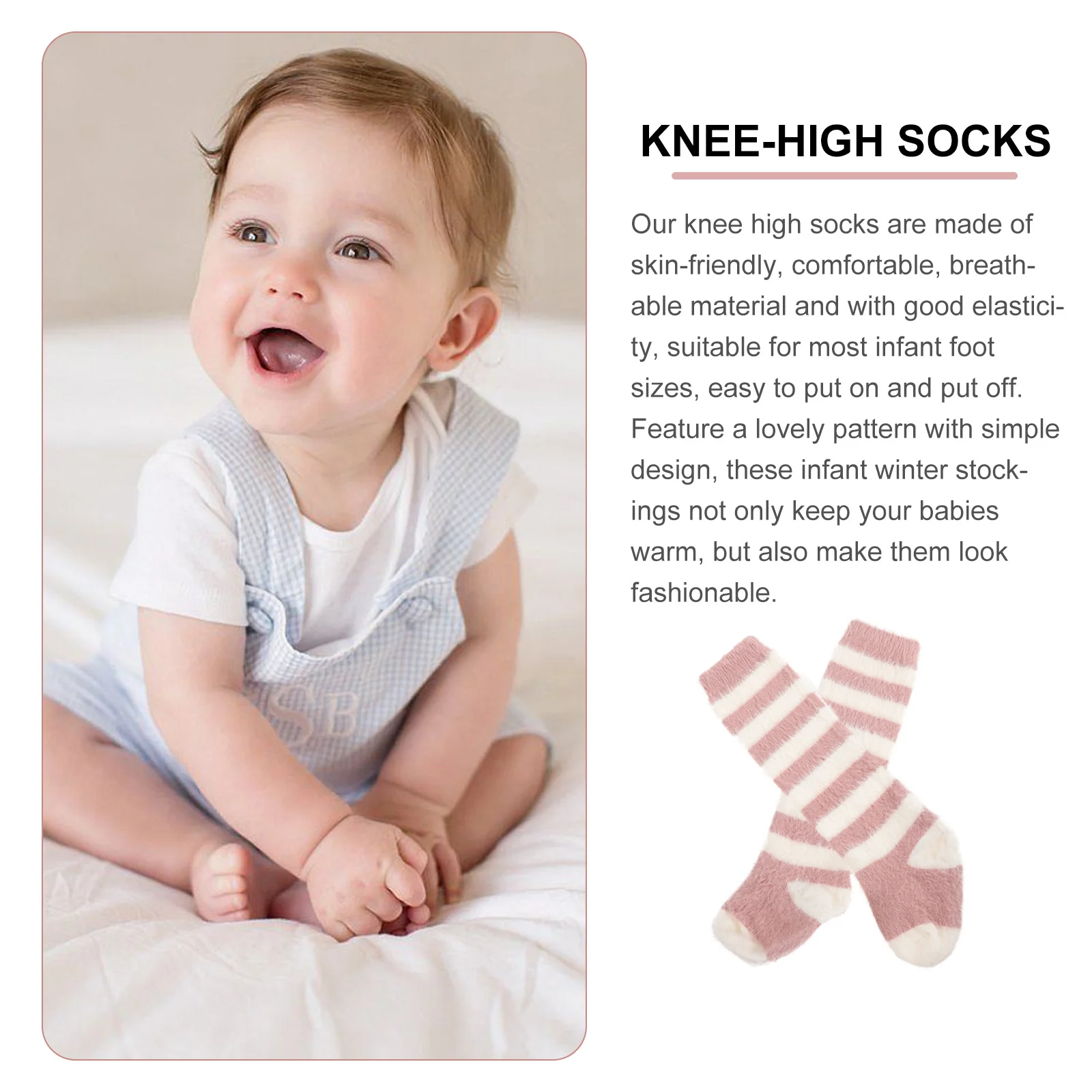 1 пара утолщенных детских гольфов