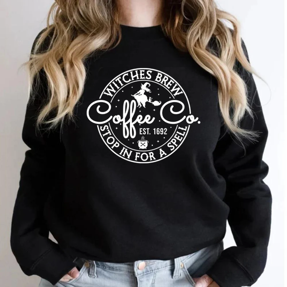 Толстовка с капюшоном witches brew coffee co