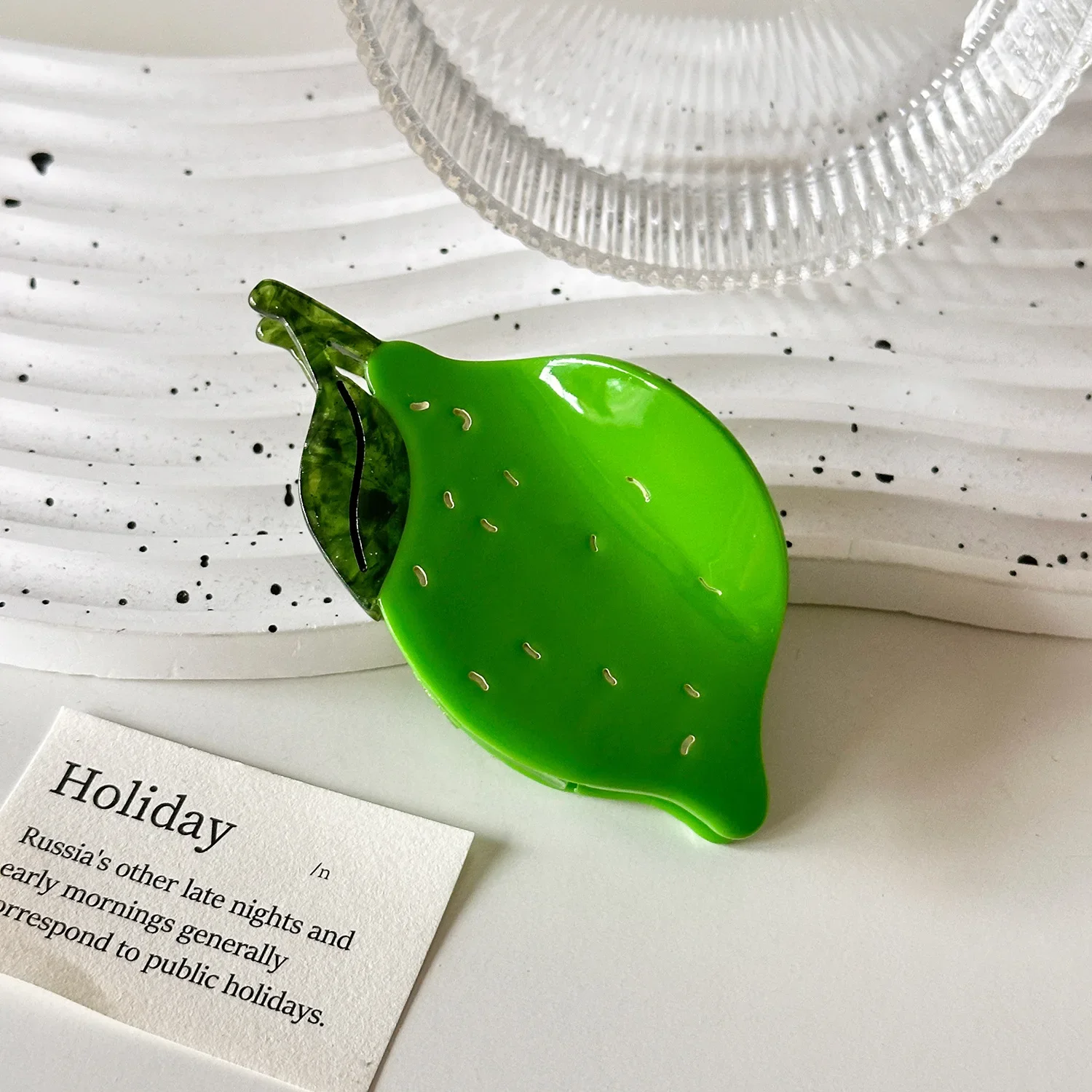 Новые милые зажимы для волос muweordy с фруктами - Фотография_4