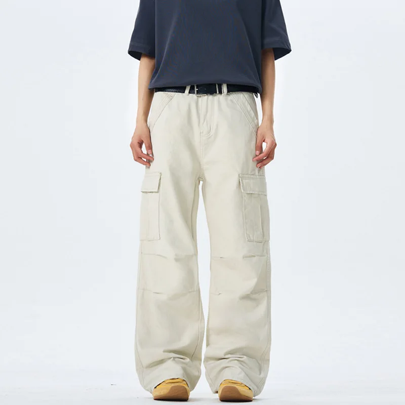 Мужские джинсовые брюки из чистого хлопка в корейском стиле - Фотография_2