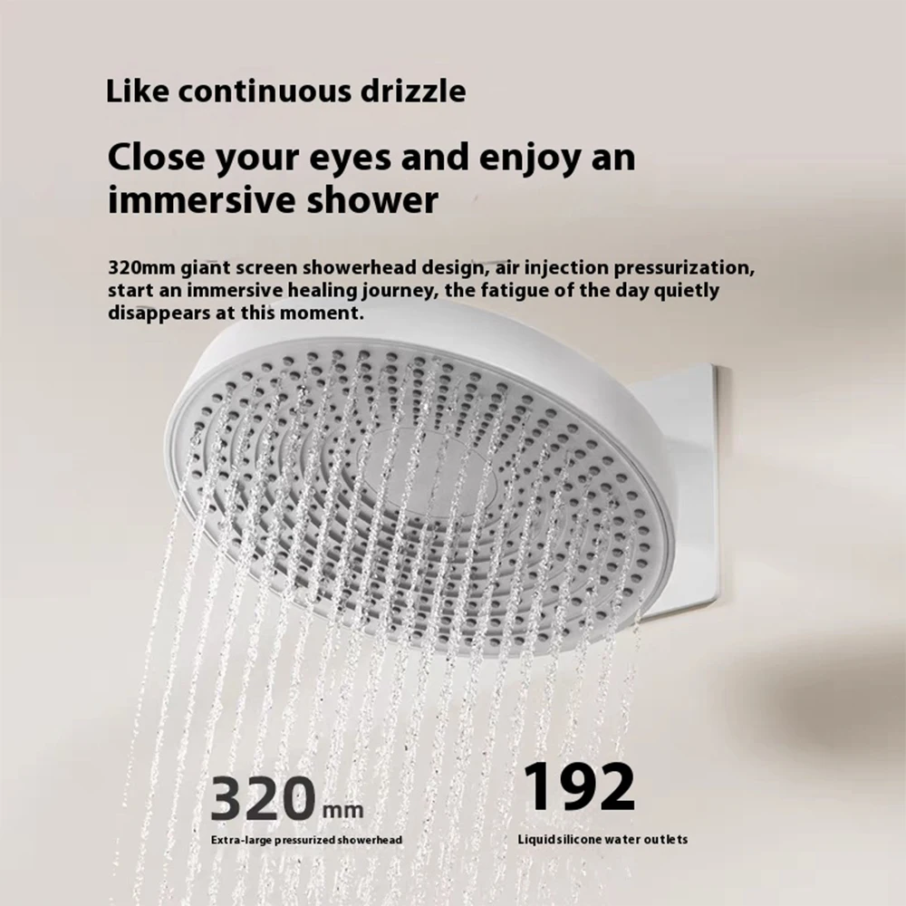 Белая термостатическая душевая система - Фотография_2