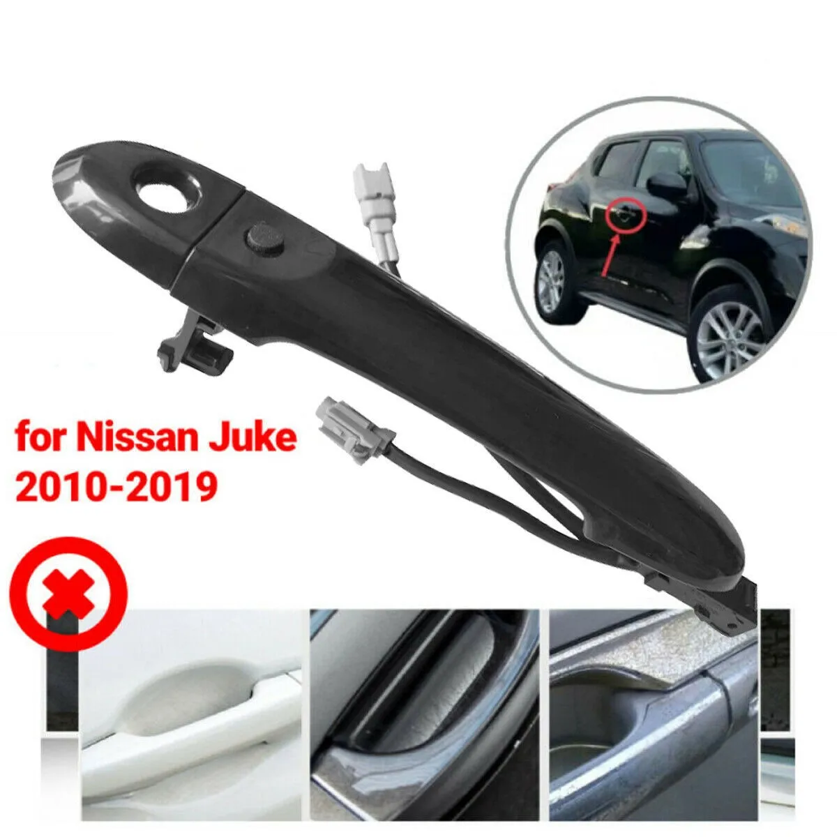 Правая боковая дверная ручка для nissan juke 2010-2019