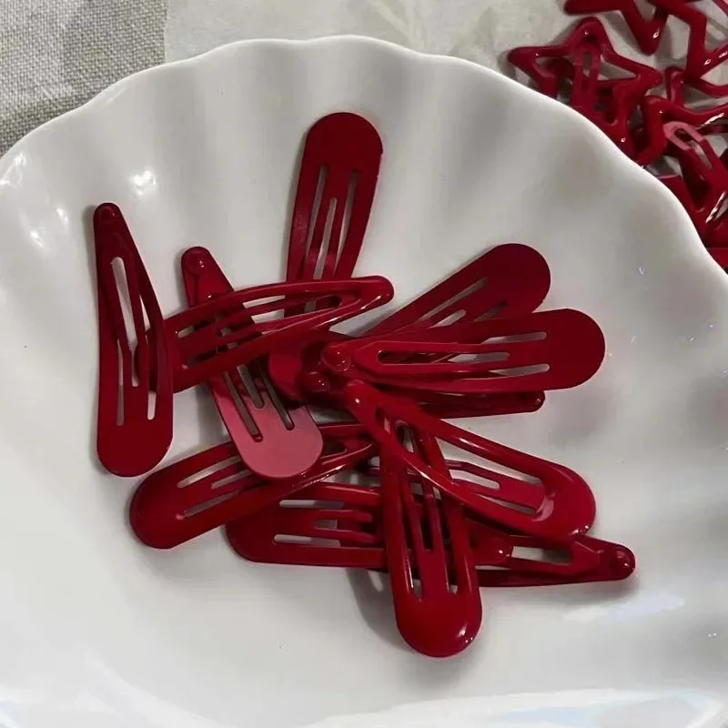 Новая заколка с красной звездой для девочек - Фотография_3