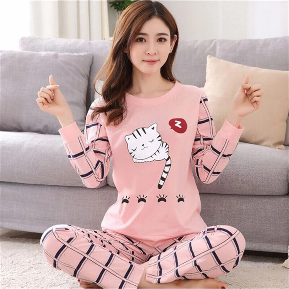 Kawaii мультяшные женские пижамы