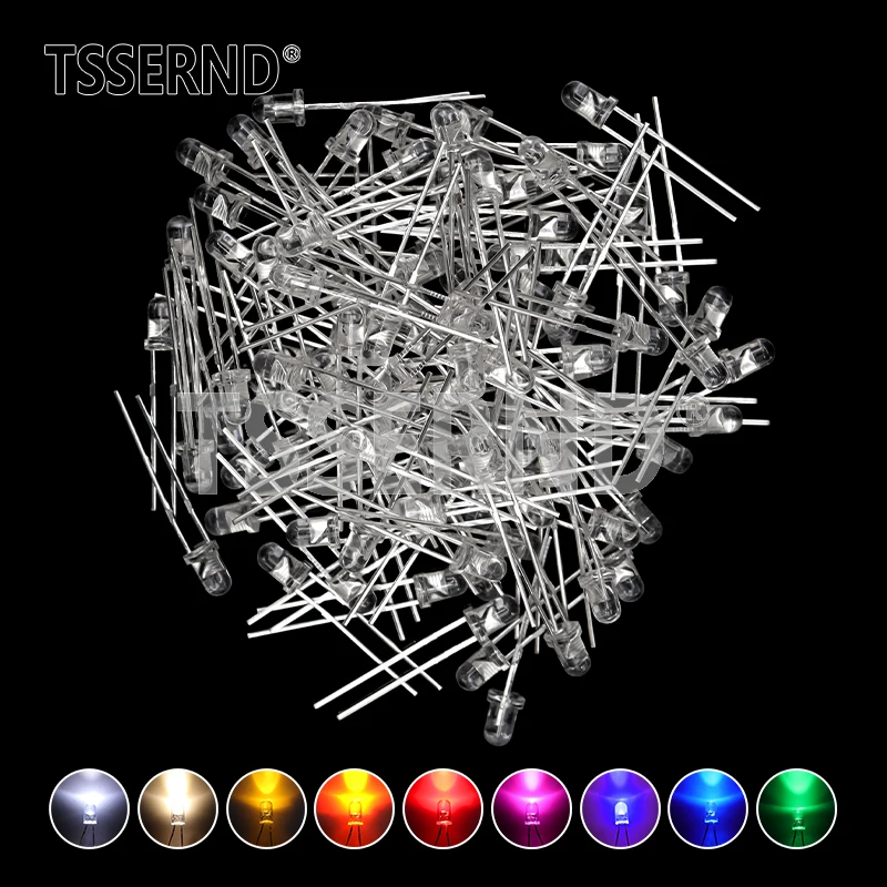 3 мм светодиодный диод f3 в ассортименте - Фотография_2