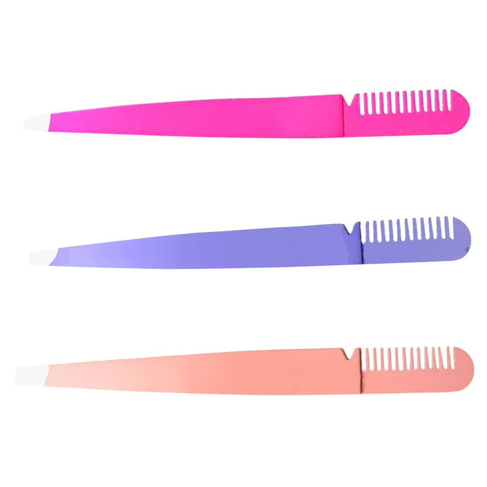 2 в 1, пинцет для бровей из нержавеющей стали - Фотография_2