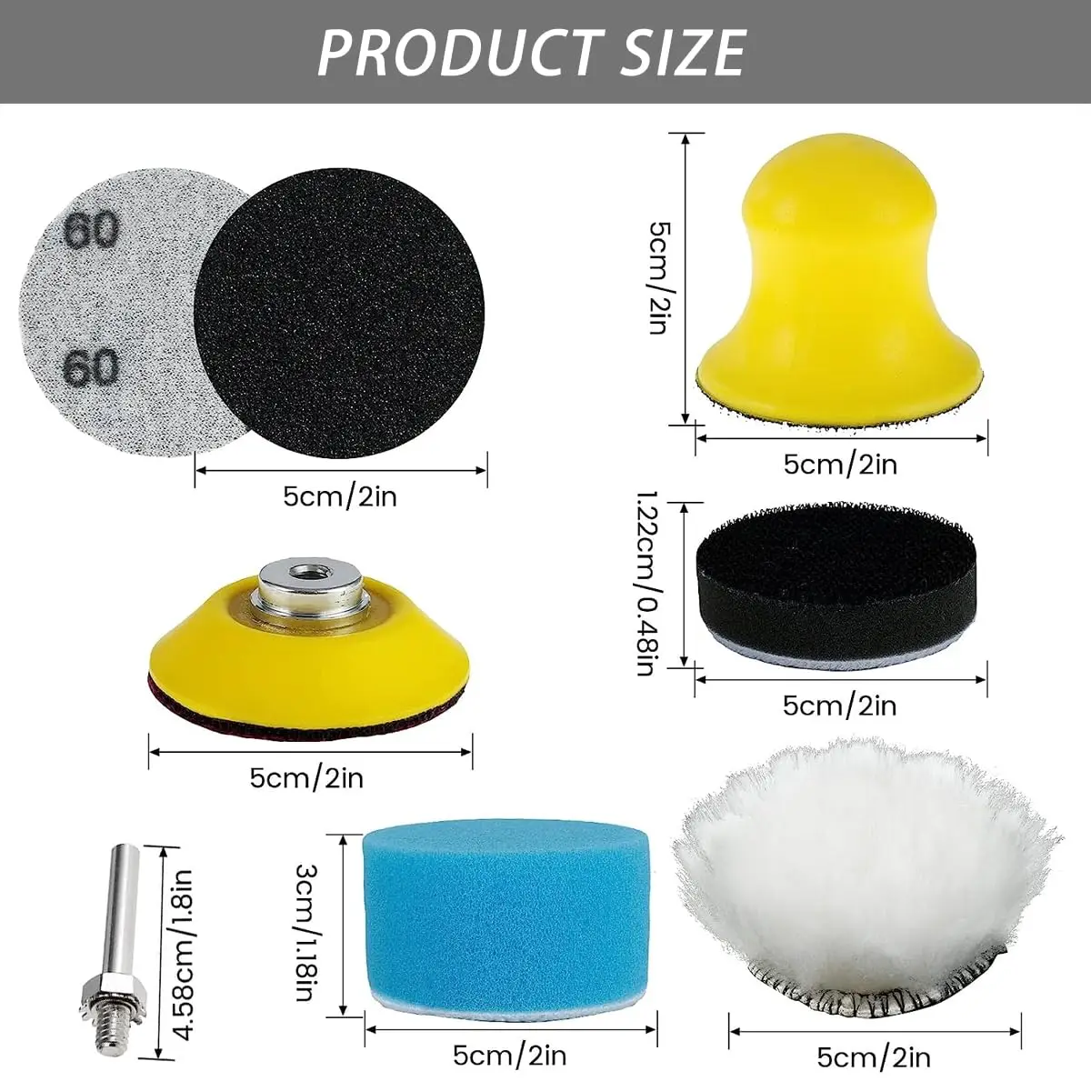 2-дюймовые шлифовальные диски с крючком и петлей - Фотография_2