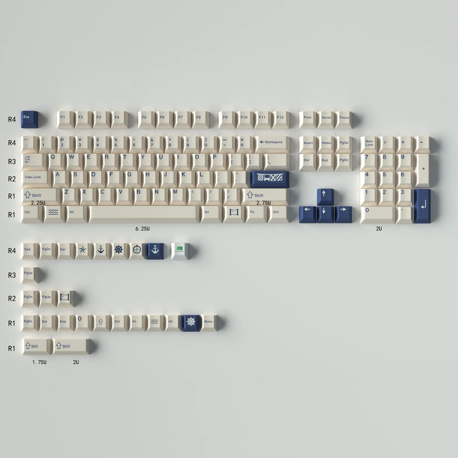 Gmk cherry profile 130 клавиш pbt