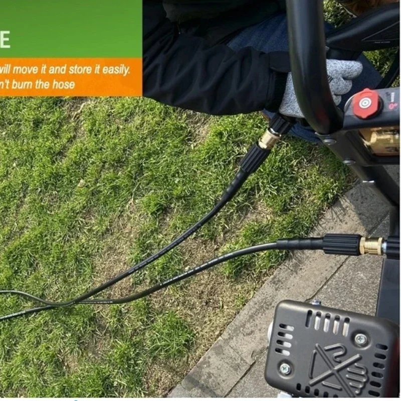 Сменный шланг для мойки высокого давления m22-14 и 15 латунный соединитель - Фотография_6