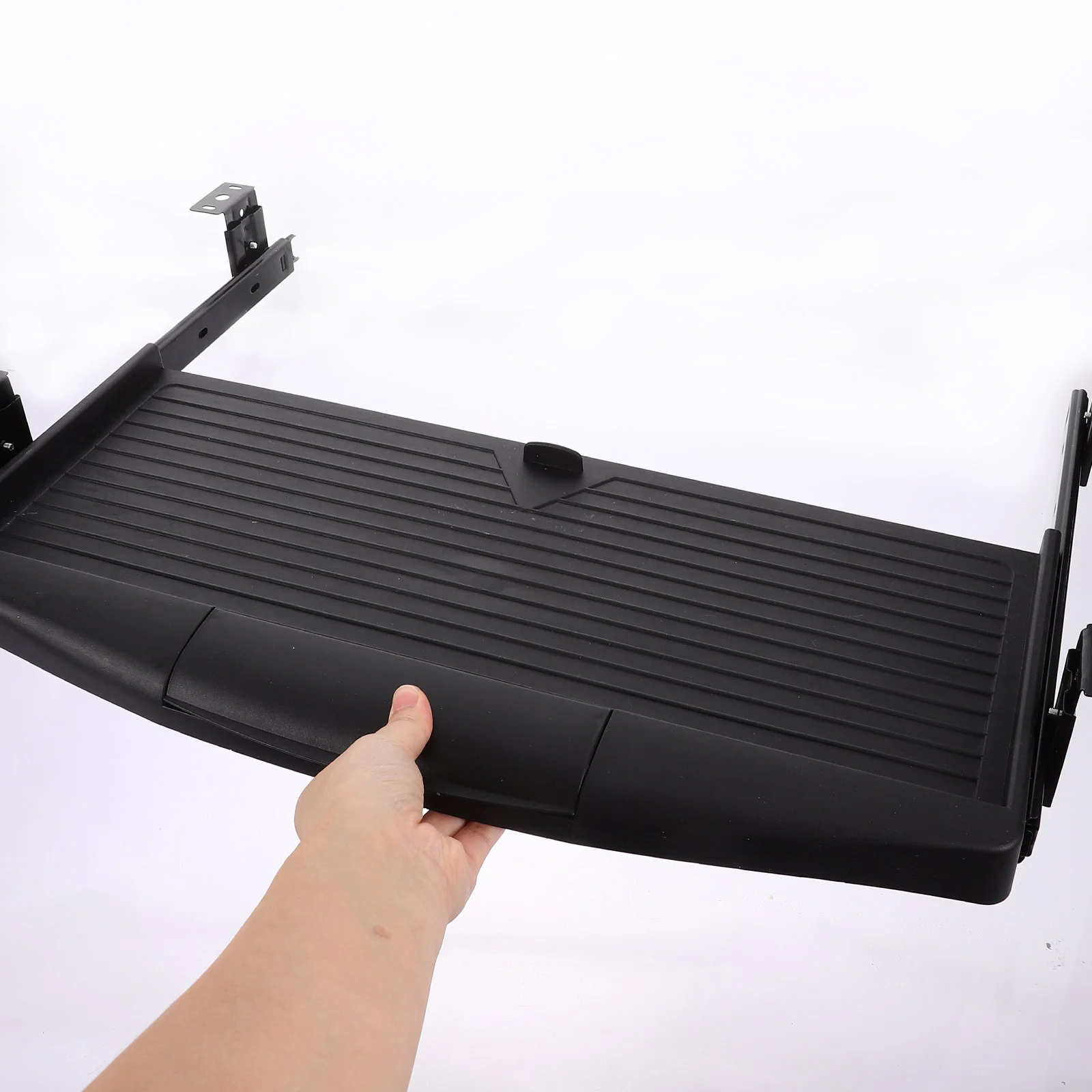 Черный лоток для клавиатуры с направляющей - Фотография_4