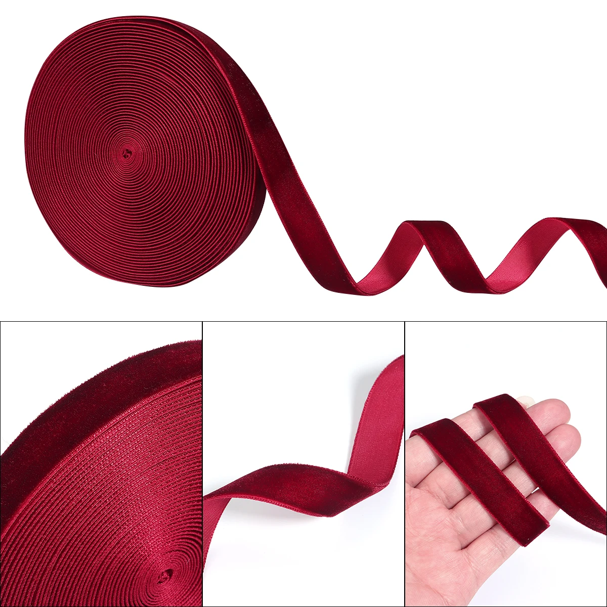 Мм бархатная лента для украшения свадебной вечеринки - Фотография_3