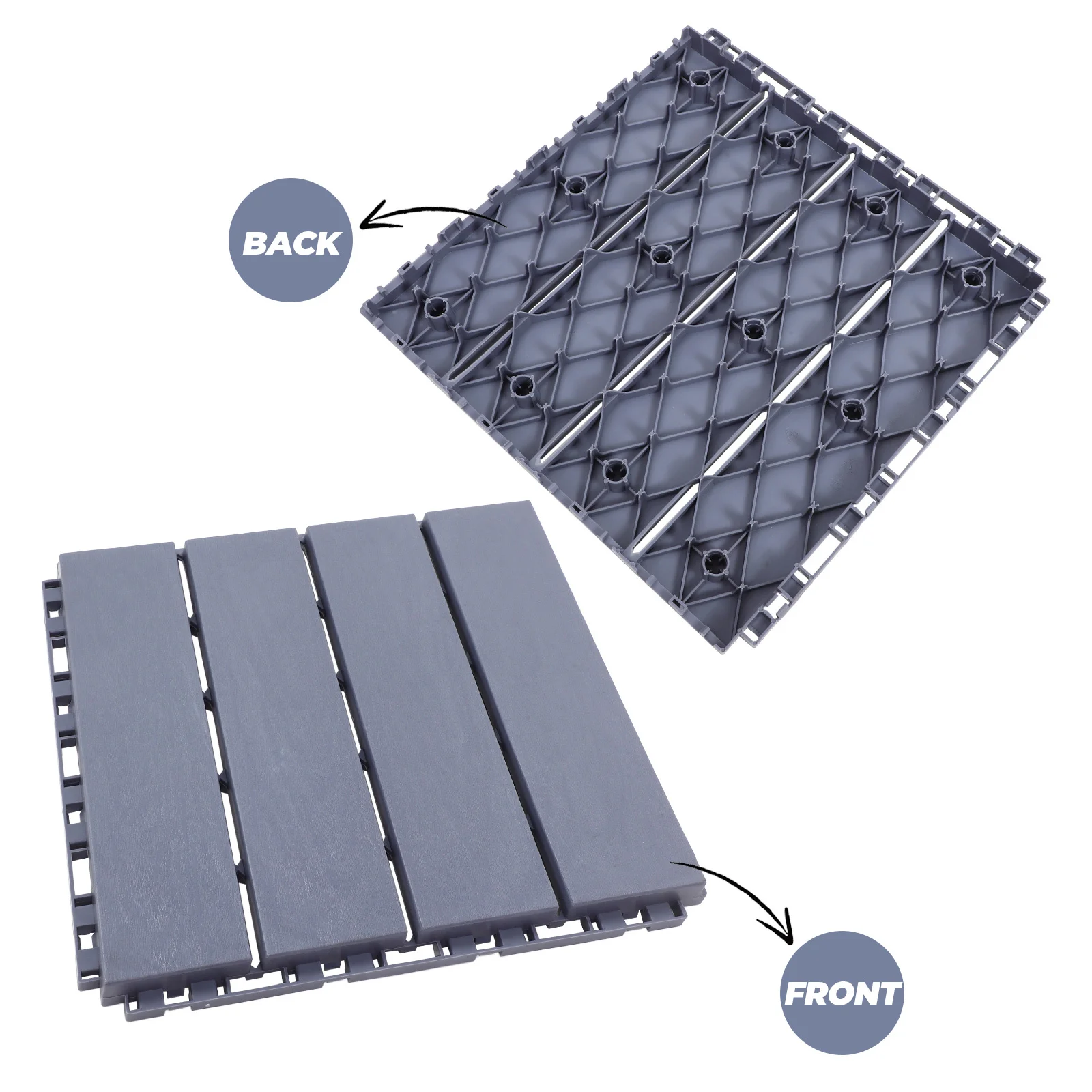 Пластиковые напольные плитки для улицы - Фотография_5