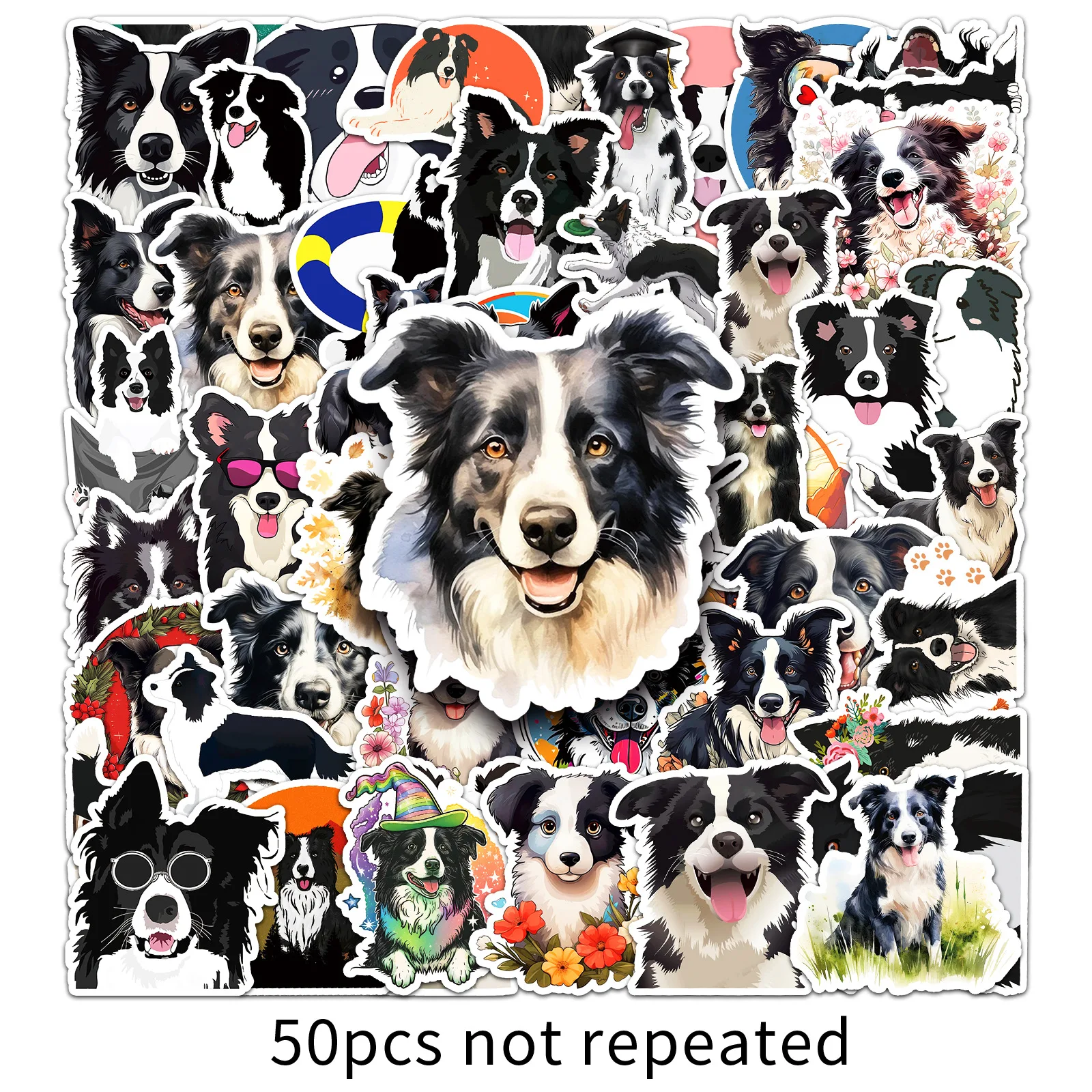 Наклейки с граффити серии border collie - Фотография_3