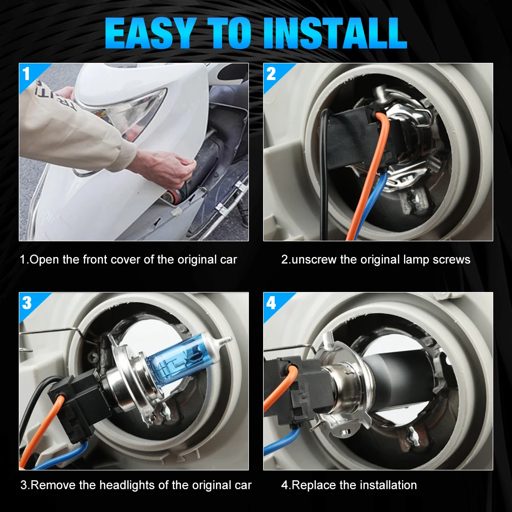 H6 ba20d led h4 светодиодная лампа - Фотография_6