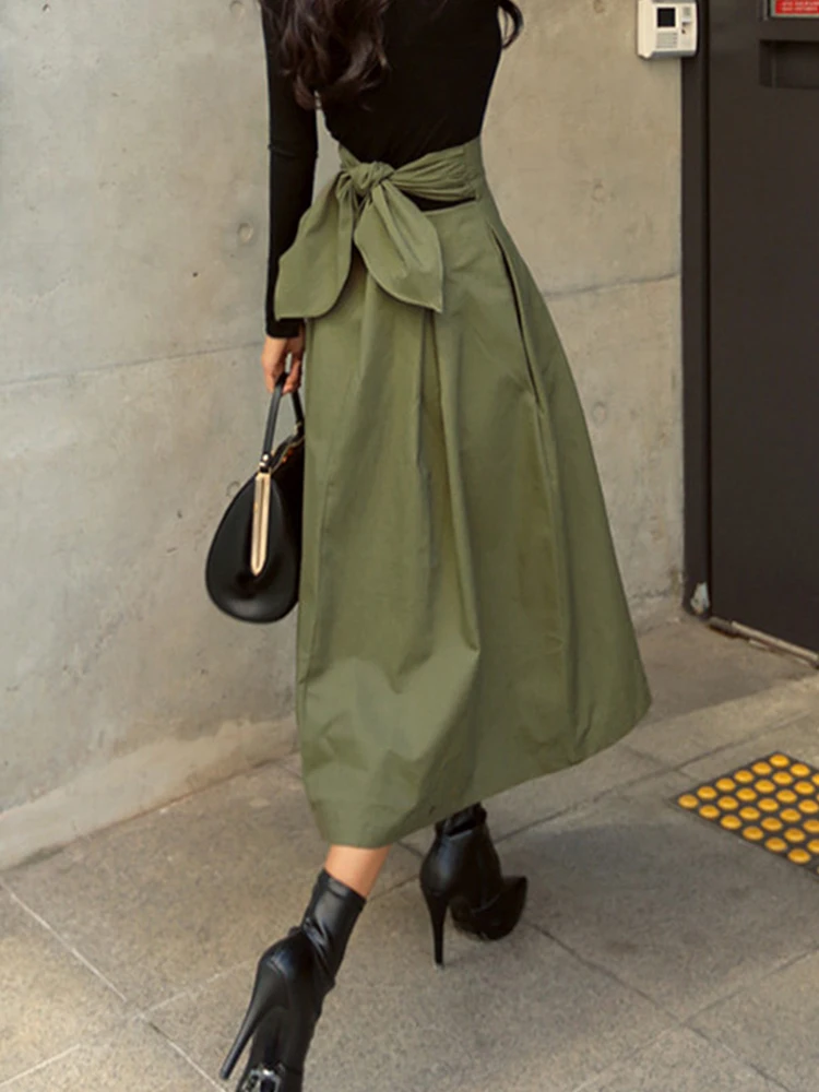 Trendix винтажная плиссированная юбка с высокой талией - Фотография_6