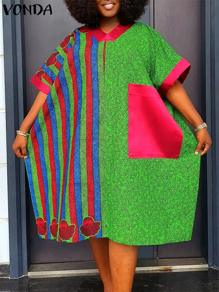 Vonda плюс размер 5xl летнее платье - Фотография_3