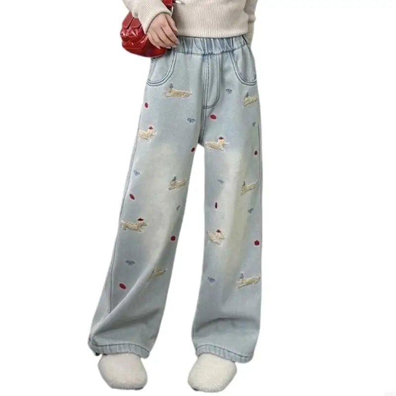 39bc широкие джинсы для девочек - Фотография_4