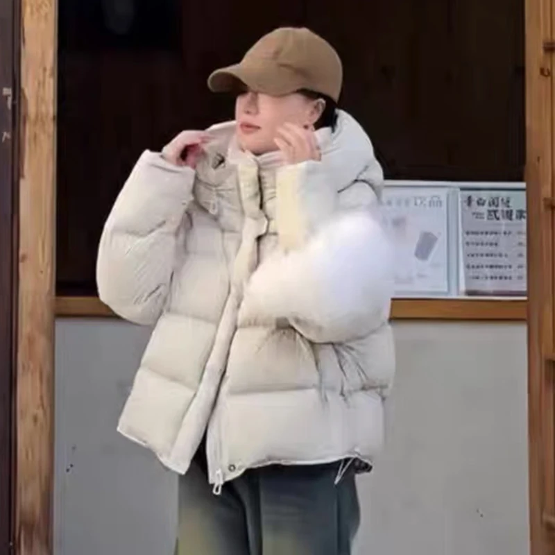 Модные пышные толстые теплые женские парки - Фотография_6