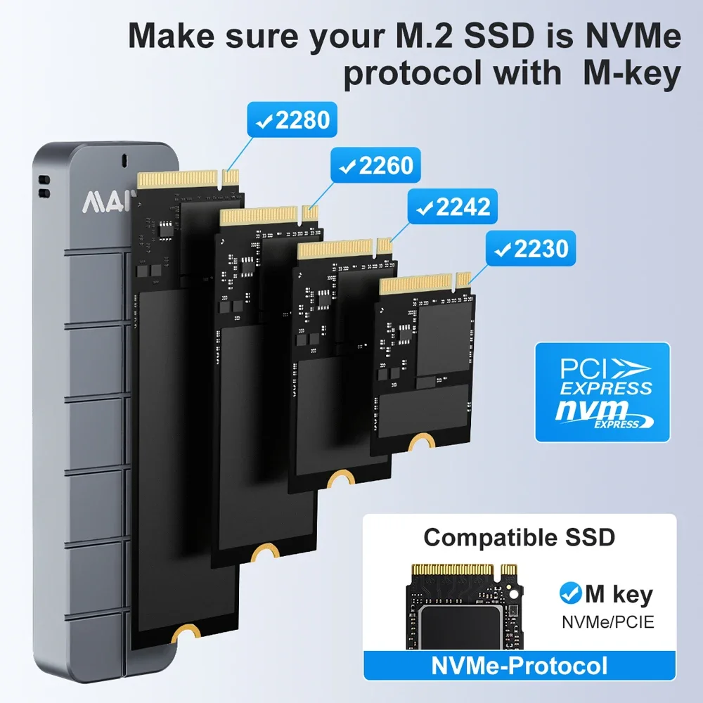 Корпус maiwo m.2 nvme ssd usb3 - Фотография_4