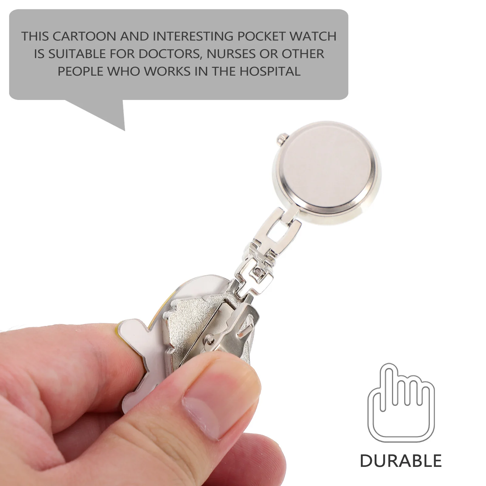 Часы для медсестры с мультяшным узором - Фотография_2