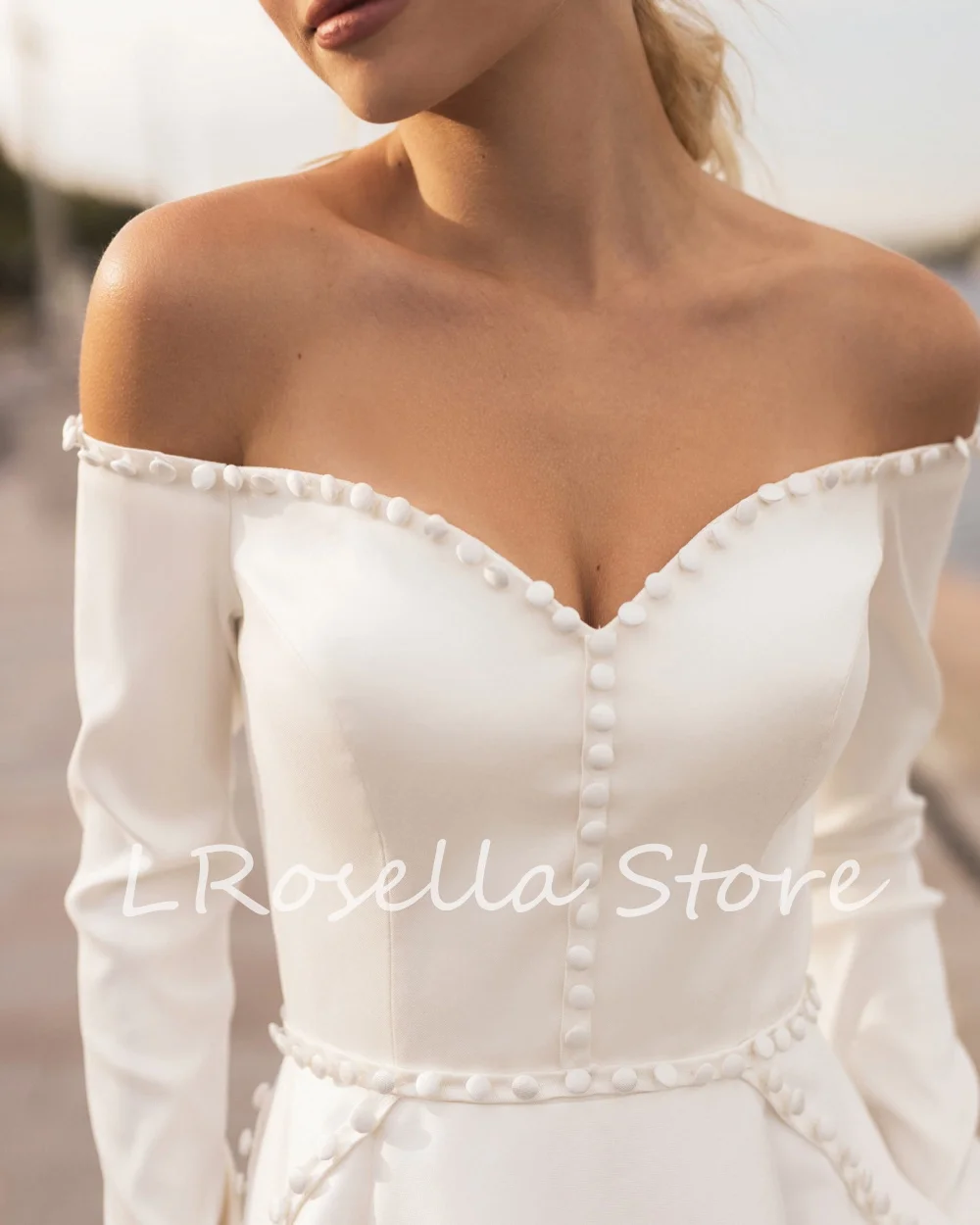 Lrosella свадебное платье с длинным - Фотография_2